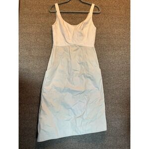 Nanette Lepore‎ Summer Dress 4 Minimalist Flesh Tones Asymmetrical Hem Fitted